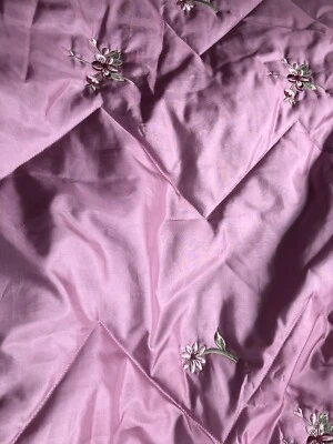 Single Bed Quilted Polyester Dusky  Pink Bedcover, and pillow sham Brand New - Image 1 of 4