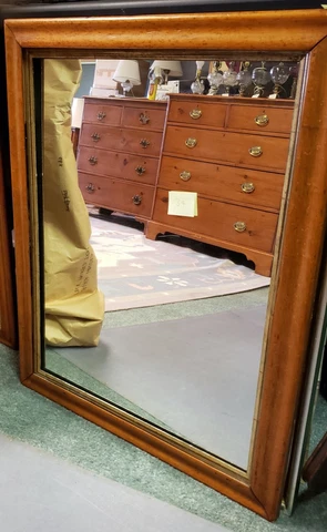 Antique Bird's-eye Maple Mirror - 19th Century Cover