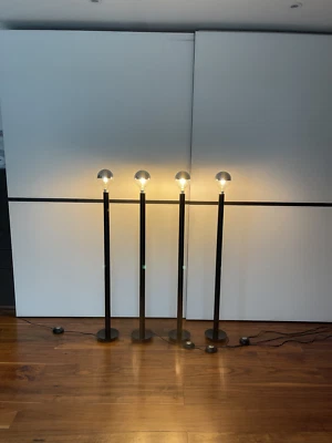 Ligne Roset Floor Lights x 4. hardly used, dimmable with mirror globe bulbs - Image 1 of 4