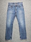 Nudie Jeans Mens Size W 29 L 34  Bootcut Ola Destroyed Blue Denim Distressed 90s