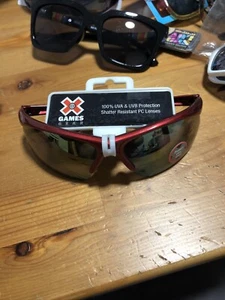 Style Science X Games Sports red sunglasses mirror lens New Safely Shipped! - Picture 1 of 1