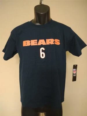 Nueva Camisa Azul Mediana Chicago Bears #6 Jay Cutler Juvenil Talla M Foto 1 de 4