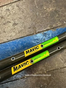 Vintage NOS set (2) Mavic Mach2 CD2 sew up / tubular rims rimset 700c - 28h - Picture 1 of 9