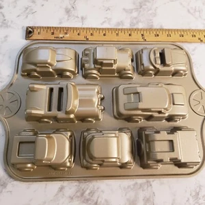 Nordic Ware Sweet Rides Car Cake Cupcake Cakelette Pan Mold Kids Boys Birthday - Picture 1 of 6