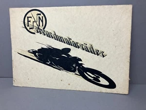 original alte FN Motorrad Werbung Werbeblatt Plakat Vorkrieg M70 M67 M90 [3957] - Picture 1 of 9