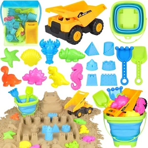 Beach Toys, Sand Toys for Toddlers 3-5, Sandbox Toys with Dump Truck, Collaps... - Picture 1 of 6