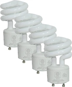 SLEEKLIGHTING - 13Watt GU24 Base 2 Prong Light Bulbs- UL Approved-120V 60Hz Ligh - Picture 1 of 12