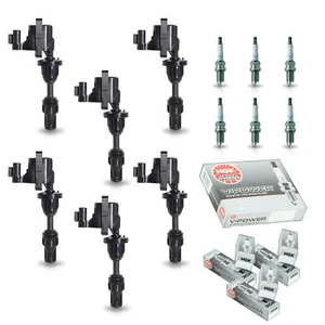 6PC Ignition Coil & 6PC NGK Spark Plug for 1990-1996 Nissan 300ZX V6 3.0L UF132 - Picture 1 of 12
