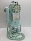 Crosley Aqua Blue Pay Phone 1950's Retro Style Savings Bank NO KEY Tested WORKS