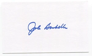 John Boccabella Signed 3x5 Index Card Autographed Chicago Cubs Debut 1963 - Picture 1 of 2