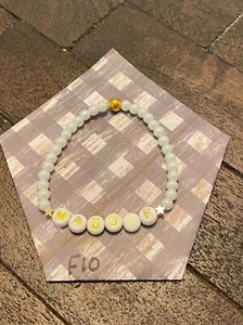 BRAND NEW HAND CRAFTED BEADED NAME STRETCH BRACELET #F10 MADDIE GIRLS JEWELRY - Picture 1 of 1