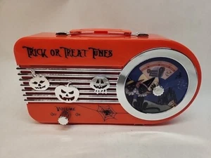 MR. CHRISTMAS Retro Style Orange TRICK OR TREAT RADIO HALLOWEEN WITCHES Cats - Picture 1 of 9