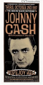 Johnny Cash In Person Original Vintage Concert Poster 1997 - Picture 1 of 1