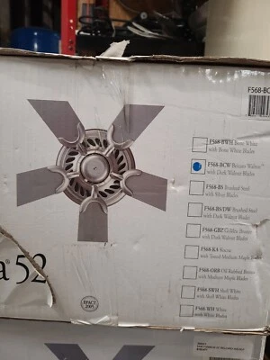 MinkaAire F568-BCW Supra 52" Uni-Pack 5-Blade Indoor Ceiling Fan - Image 1 of 4
