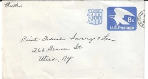 US - Scott's #U566 cover mailed to Utica, N.Y. - Picture 1 of 1