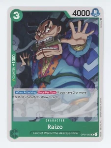 Juego de cartas coleccionables Raizo OP01-052 ~ U Inglés, One Piece Romance Dawn - Imagen 1 de 1