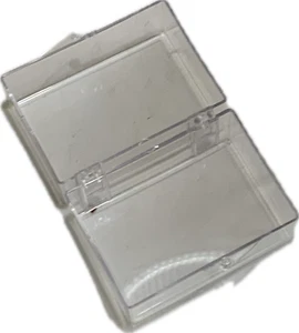 small clear plastic boxes with lids 1 case = 20 boxes sold by the case - Picture 1 of 8