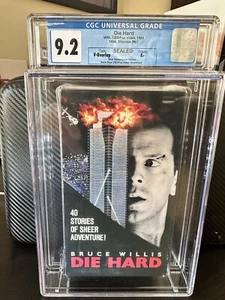 1989 Die Hard VHS CBS/Fox Video Sealed CGC 9.2 A+ Watermarks OG 🔥🎄Movie - Foto 1 di 12