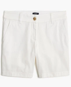 J.Crew Women's Size 16 7" Classic Chino Short in White - Picture 1 of 5