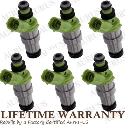 Топливные форсунки x6 OEM DENSO для 1989-1992 Toyota Cressida Supra 3,0 л 23250-70080 - Изображение 1 из 4