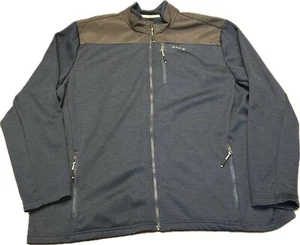 Orvis Jacket Men 2XL Full Zip Blue Gray Pockets Midweight Hiking - Picture 1 of 4