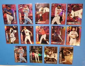2020 Topps Chrome REFRACTORS 14-Card Lot PINK SEPIA SILVER Refractors MINT ๐ฅ๐ฅ - Picture 1 of 10