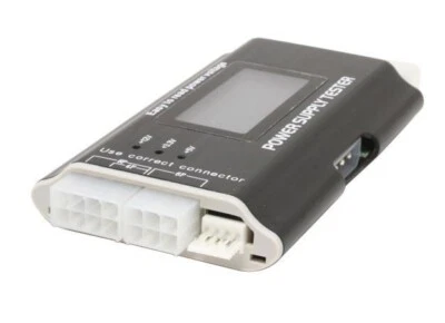 NIB LCD PC Power Supply Tester 20/24 pin 4 SATA HDD Testers - Image 1 of 4