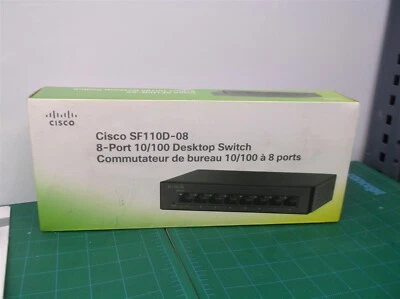 CISCO SF110D-08 8 Port 10 100 PoE Desktop Switch - Image 1 of 4
