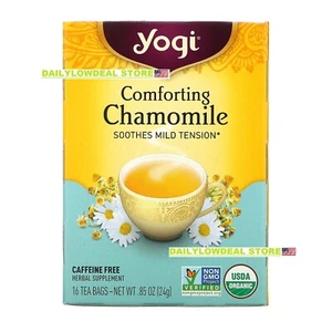 YOGI TEA - COMFORTING CHAMOMILE - 100% NATURAL HERBAL TEA (16 TEA BAGS) - Picture 1 of 6