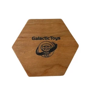 Galactic Toys Hexagonal Wooden Dice Tray - Cherry Wood - Picture 1 of 4