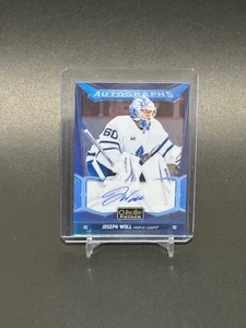 2024-25 O-Pee-Chee Platinum #BA-JW Joseph Woll Blue Rainbow Auto Toronto - Bild 1 von 2