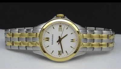 Tourneau TLRB-W064 Gold & Silver Tone Stainless Steel Date Women's Watch  - Image 1 of 4