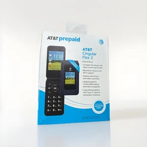 AT&T Cingular Flex 2 Easy to Use Senior Flip Phone Large Keypad 4G LTE - Picture 1 of 1