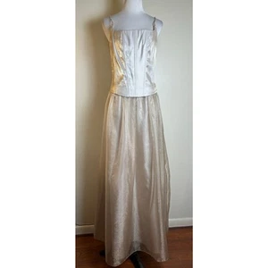 Vintage Alex Evenings Ballet Core Formal Long Dress Sz 12 Fairy Corset Whimsical - Picture 1 of 8
