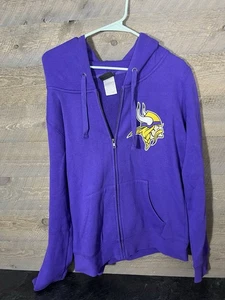 NFL Minnesota Vikings Football Zip-up Jacket Hoodie Women’s Size Small - Picture 1 of 4