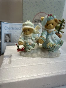 NEU im Karton Cherished Teddies Selma und Ariana "Winter Wonders Faithful Friends" - Bild 1 von 9