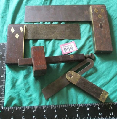 VINTAGE 4 OLD school Tools Sqaure Bevel Marple Marking Gauge  lot 959 - Image 1 of 4