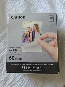 NEU Canon XC-60L selbstklebendes Fotopapier Etikett & Tintenkassette Set 60 Blatt - Bild 1 von 4