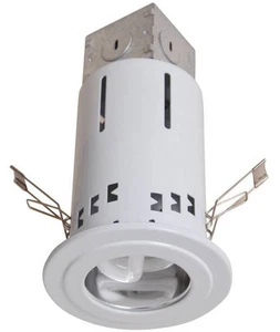 Utilitech White 3" Fluorescent LED Remodel Recessed Lighting Kit Bulb Included - Picture 1 of 8