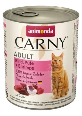 Carny Katzen Nassfutter Rind + Pute + Shrimps 6 x 800g Katzen Nassfutter von ... - Bild 1 von 2