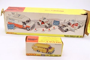F x2 Vintage Boxed Dinky Toys Inc Police Vehicles Gift Set No 297, 404 etc - Picture 1 of 13
