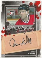 2013-14 ITG Enforcers Autographs #ADK Darin Kimble In The Game