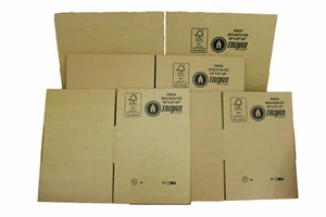 12x12x6 305x305x152MM Small Parcel Boxes Single Wall Postal Mailing - Picture 1 of 6