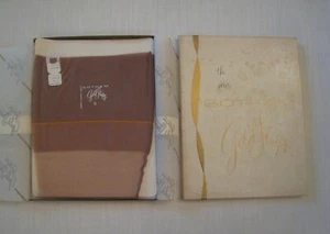 Vintage Gotham Gold Stripe Seamed Stockings Dawn 3 Pair in Box - Picture 1 of 5