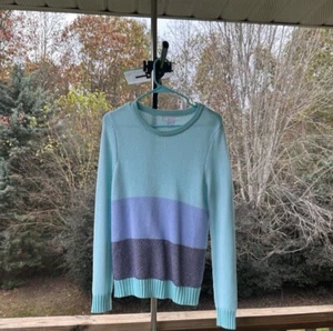 Design History Damen Häkel Strick Pullover grün blau marine Kombi Large - Bild 1 von 23