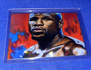 Custom Floyd Mayweather Holofoil Refractor Card | Boxing Champion Art - Imagen 1 de 4