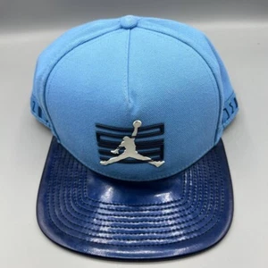 Air Jordan 11 Hat Men Blue Win Like 96 Jumpman Snap Back Cap UNC - Picture 1 of 7