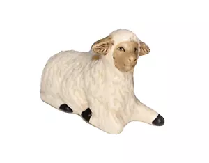 Krippe Ersatz Tier Figur Lamm Schaf glasierte Keramik Weihnachtsdeko - Bild 1 von 4