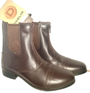Dublin Ladies Brown Leather Zipper Elevation Chelsea USA Size 7 Boots - Picture 1 of 7