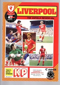 Liverpool FC v Birmingham City 1983-1984 Division One 3.12.1983 - Bild 1 von 1